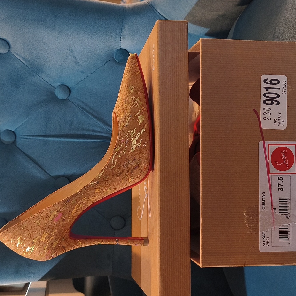 Christian Louboutin Metallic Gold Heels